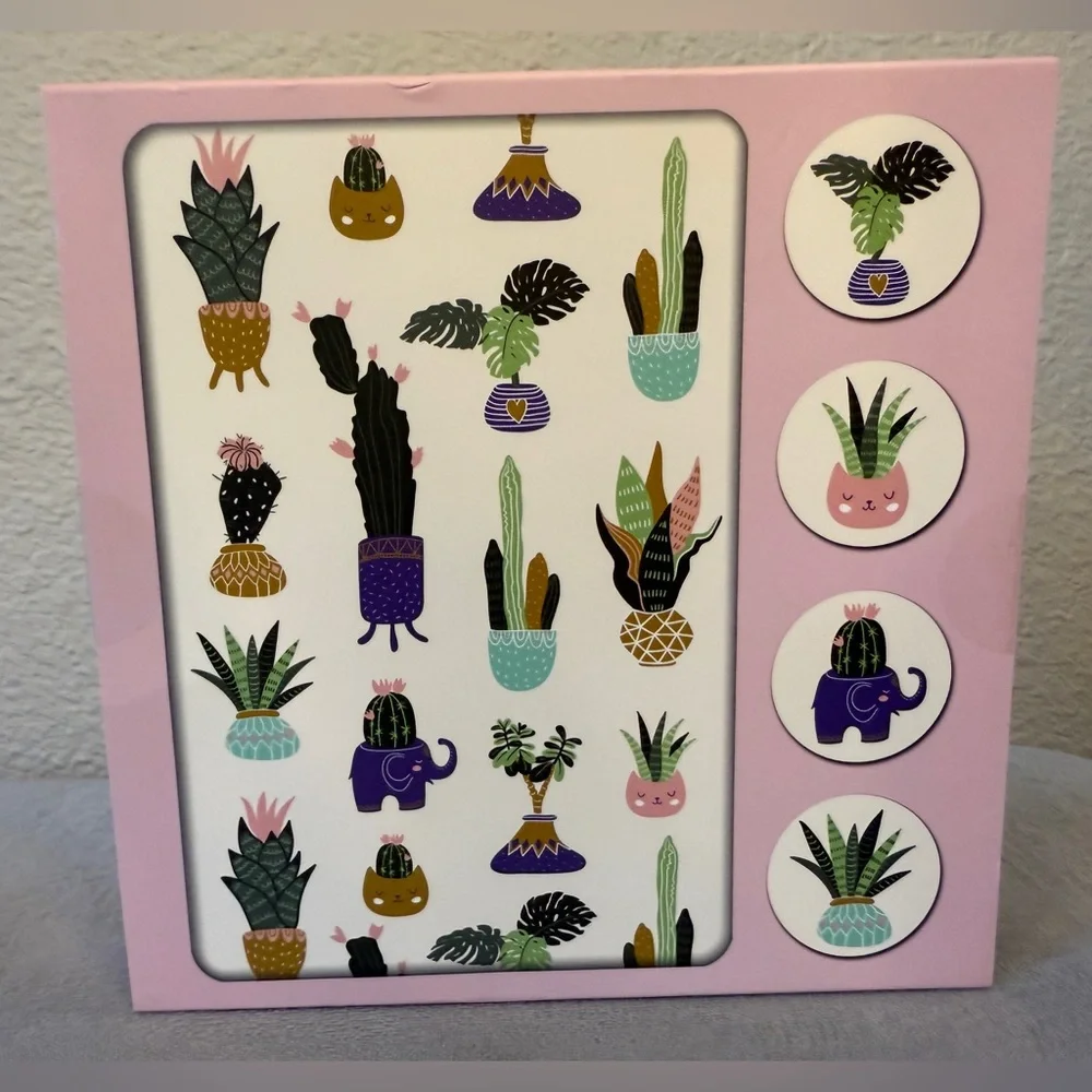 Note Card Set — Garden Themed with Garden Stickers